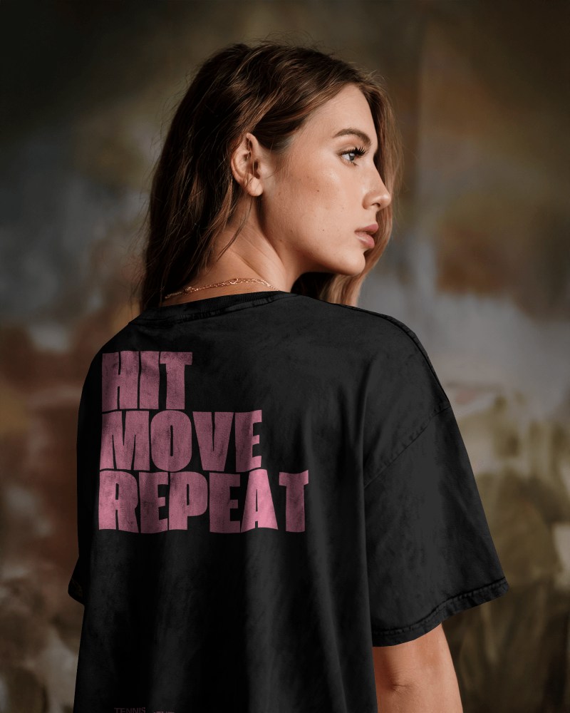 Artistic Backdrop Acid Wash T Shirt Mockup Female Model Looking Sideways Moody Lighting And Trendy Urban Aesthetic 0879