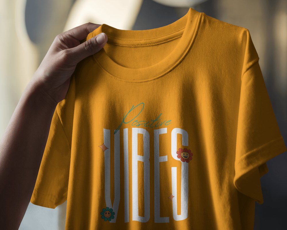 Indoor Natural Light Blank White Tshirt Mockup Handheld Close Up Soft Shadows And Subtle Highlights Authentic And Clean Presentation 0890