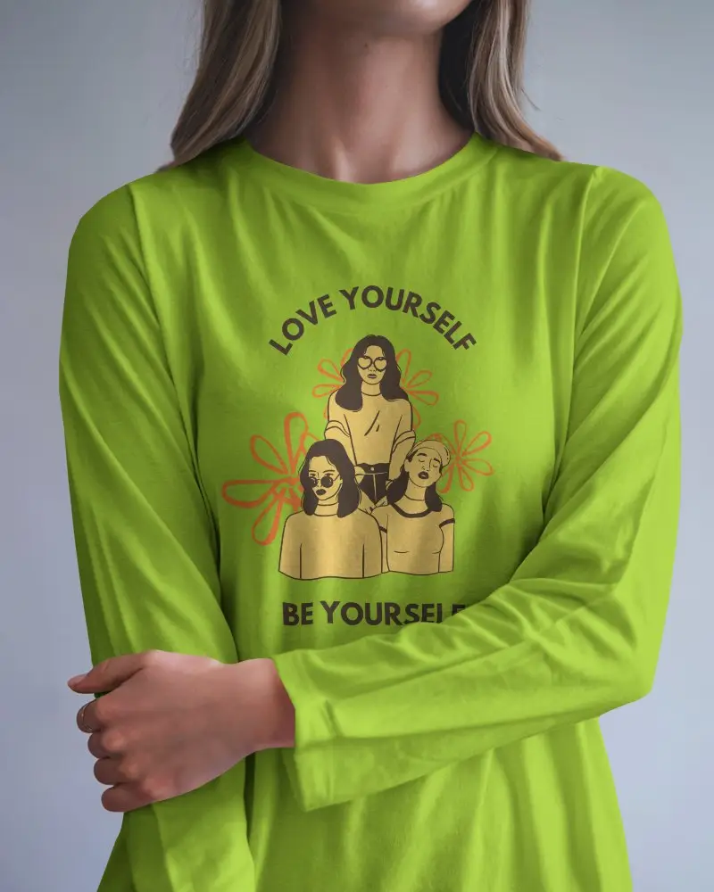 White Longsleeve Shirt Mockup Close Up Of Woman Against Neutral Background Elegant And Simple Styling 