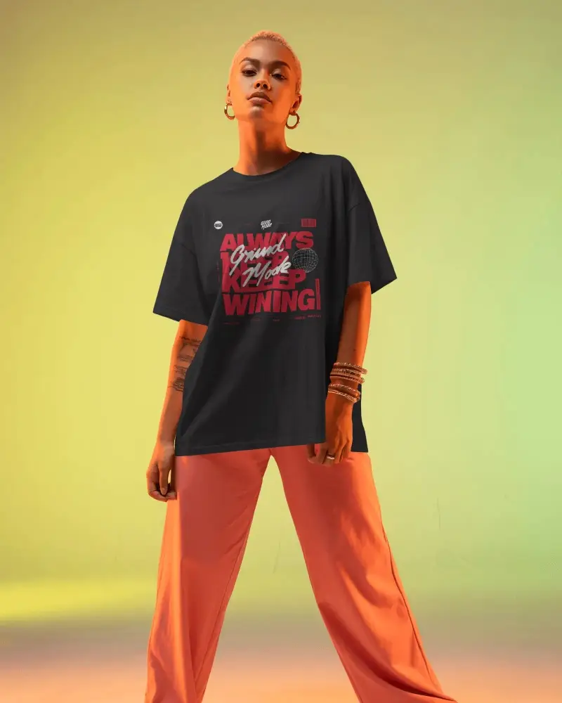 Trendy Relaxed Fit Casual Tshirt For Modern Wardrobe Basic Essential Streetwear Style