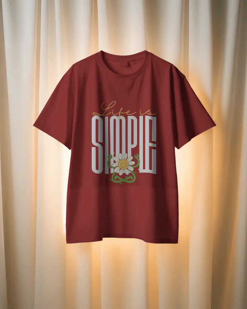 Softly Lit Curtain Scene Tshirt Mockup Hanging Display In Warm Studio Backdrop Presentation 02035