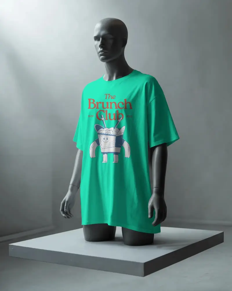 Premium Quality Loose Fit Tshirt Mockup For Modern Streetwear Brands And Fashion Designers