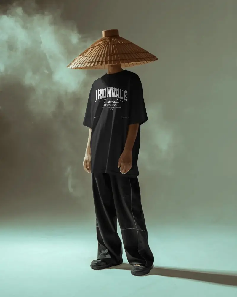 Modern Oversized Tshirt Mockup For Streetwear Brand Promotional Use