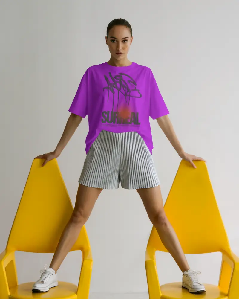 Trendy Womens Tshirt Mockup With Relaxed Fit Lightweight Fabric For All Day Comfort