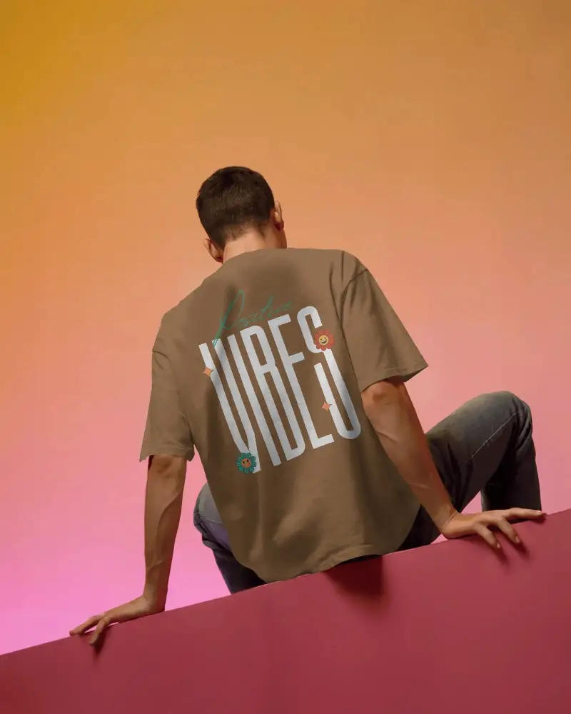 Comfortable Loose Fit Unisex Casual T Shirt Mockup For Stylish Outfit Presentations