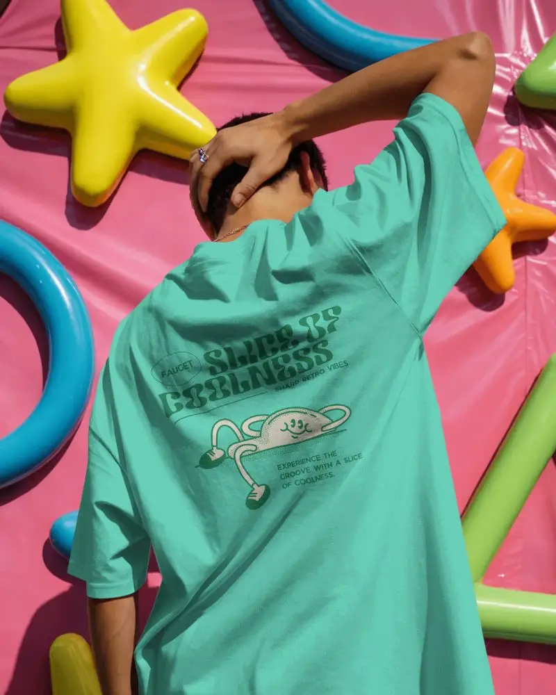 Stylish Minimalist Oversized Tshirt Mockup Perfect For Urban And Casual Wear