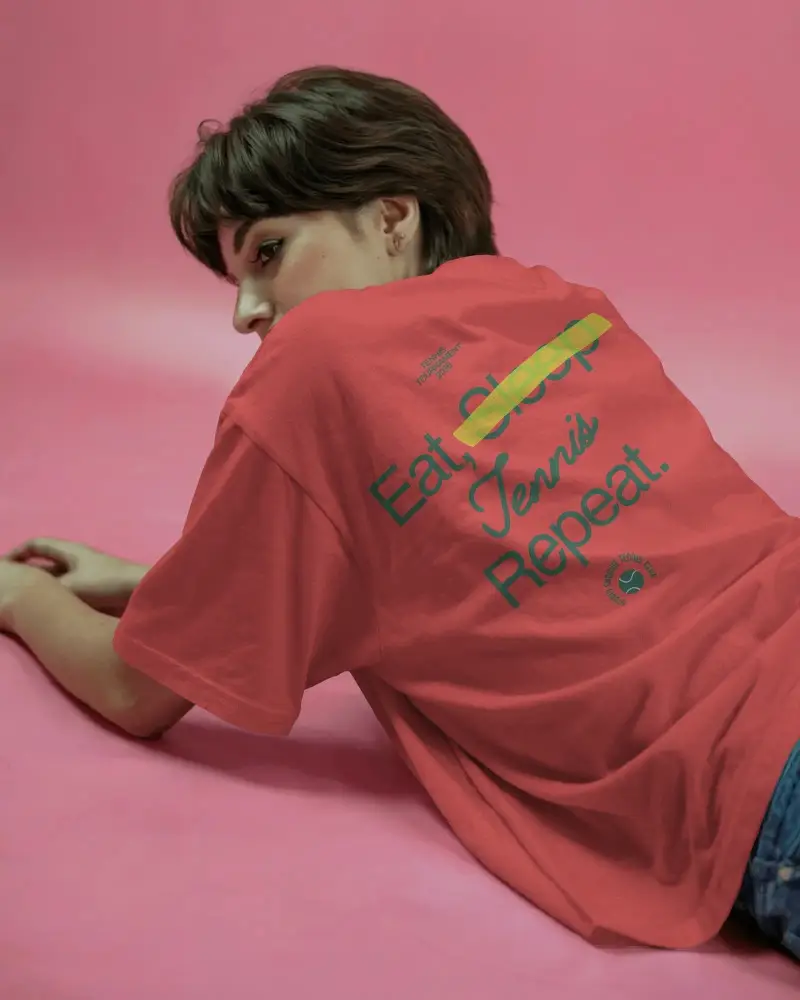 Casual Loose Fit Blank Tshirt Mockup For Fashion Ecommerce And Merchandising