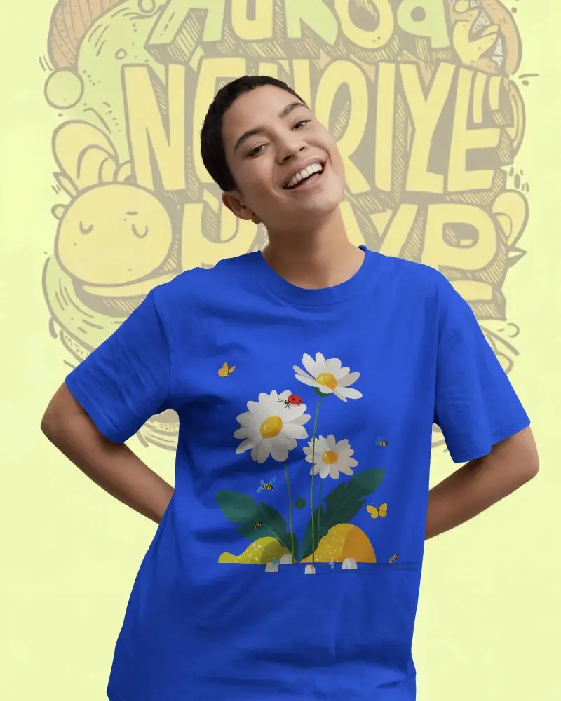 Casual Loose Fit Tshirt Mockup Everyday Wear With Premium Soft Cotton Fabric