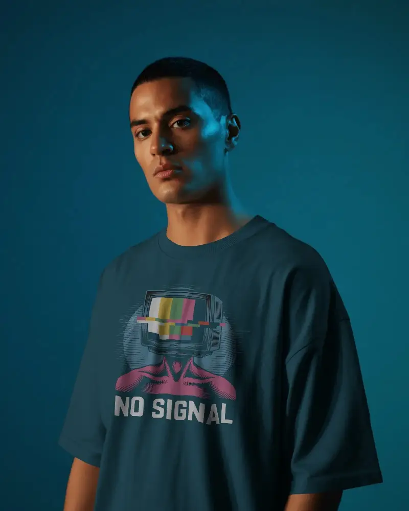 Modern Loose Fit Tshirt Mockup For Men Casual Streetwear Apparel Product Display