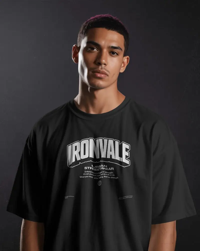 Plain Loose Fit Mens Tshirt Mockup For Fashion Brand Promotions And Online Store Display