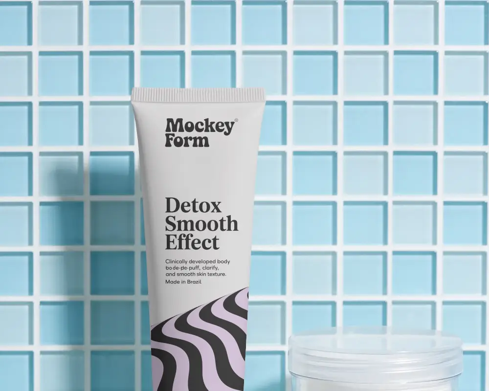 Cosmetic Care Tube Mockup For Personalized Skin Treatment Product Packaging