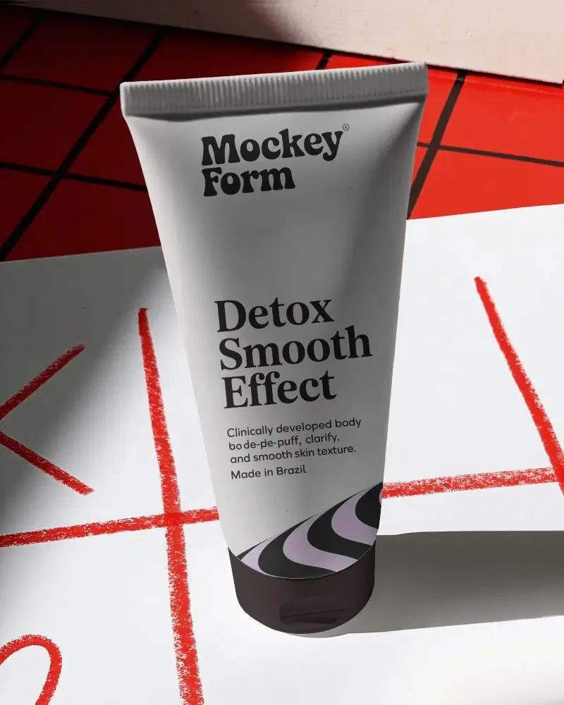 Sleek Tube Mockup For Cosmetic Packaging With Cap For Product Presentation And Branding