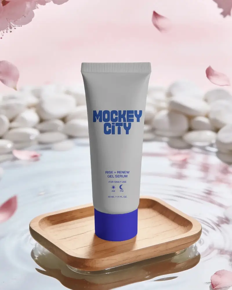 Skincare Tube Mockup For Cosmetic Packaging Beauty Product Container Design Template