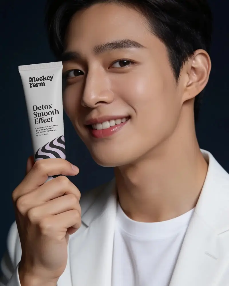 Premium Skin Care Product Tube Mockup For Cosmetic Brand Promotion And Advertising Campaign
