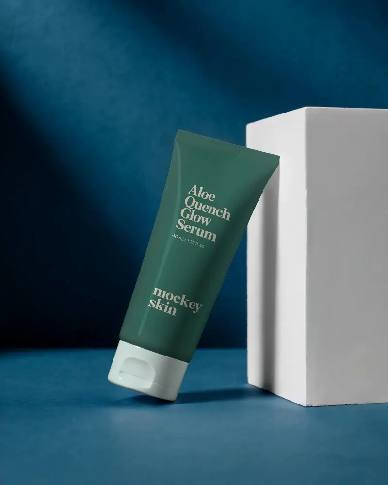 Flexible Cosmetic Tube Mockup With Cap For Personal Care Product Marketing Visual