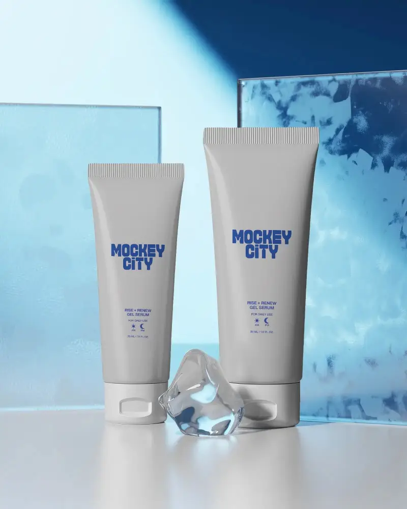 Modern Versatile Cosmetic Tube Mockup For Creams Lotions Or Gel Packaging Design