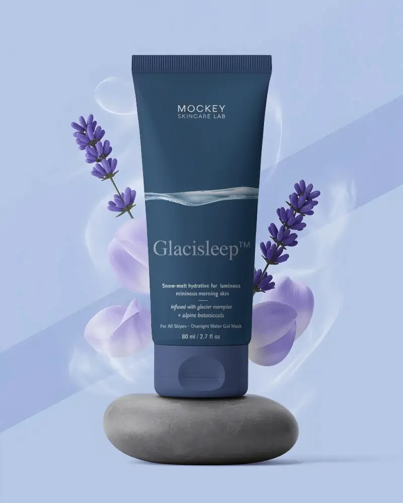 Natural Skin Care Tube Mockup With Soothing Floral Background For Organic Beauty Products