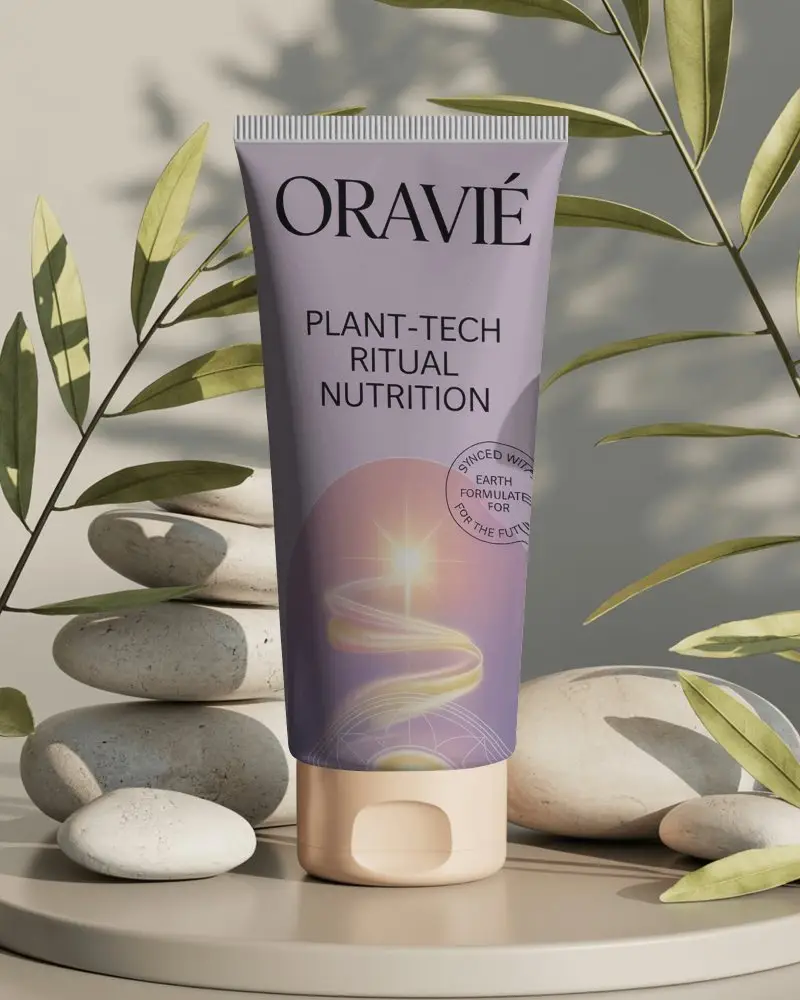 Sleek Rigid Tube Mockup For Cosmetic Cream Or Lotion Product Display And Branding