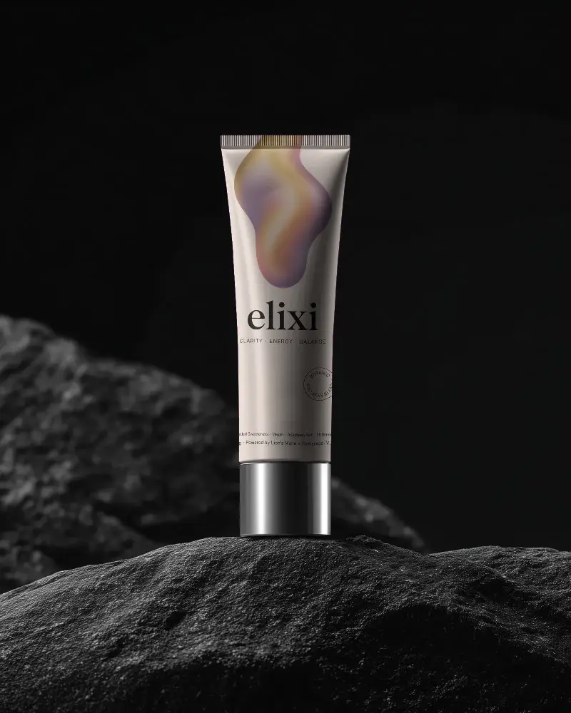 Sleek Tube Mockup Standing On Textured Surface For Beauty Product