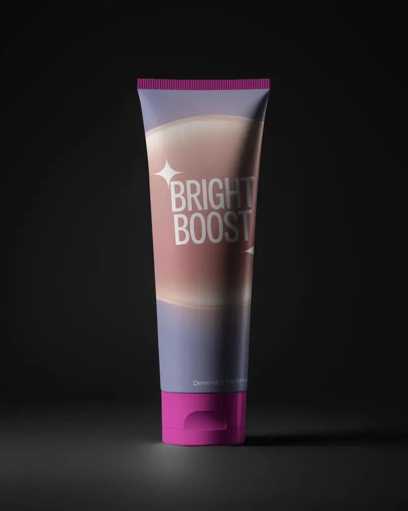 Sleek Hygienic Tube Mockup For Skin Care Product Packaging Presentation