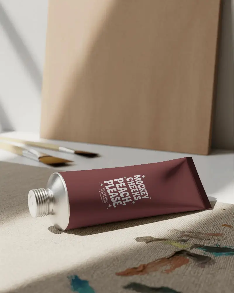 Tube Mockup For Creative Studio Product Packaging And Branding Design Ideas