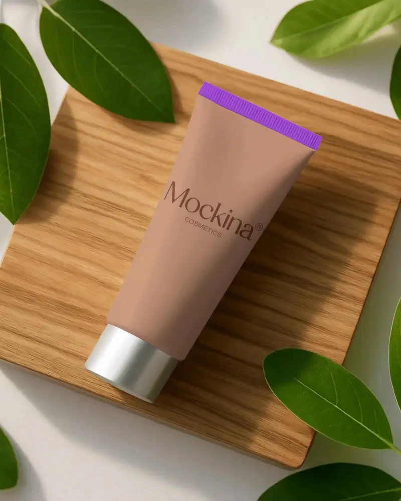 High Quality Cosmetic Tube Mockup For Skincare Cream Or Lotion Packaging Design Presentation