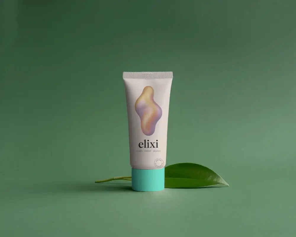Clean Simple Tube Mockup For Natural Skin Care Packaging Design Presentation Purposes