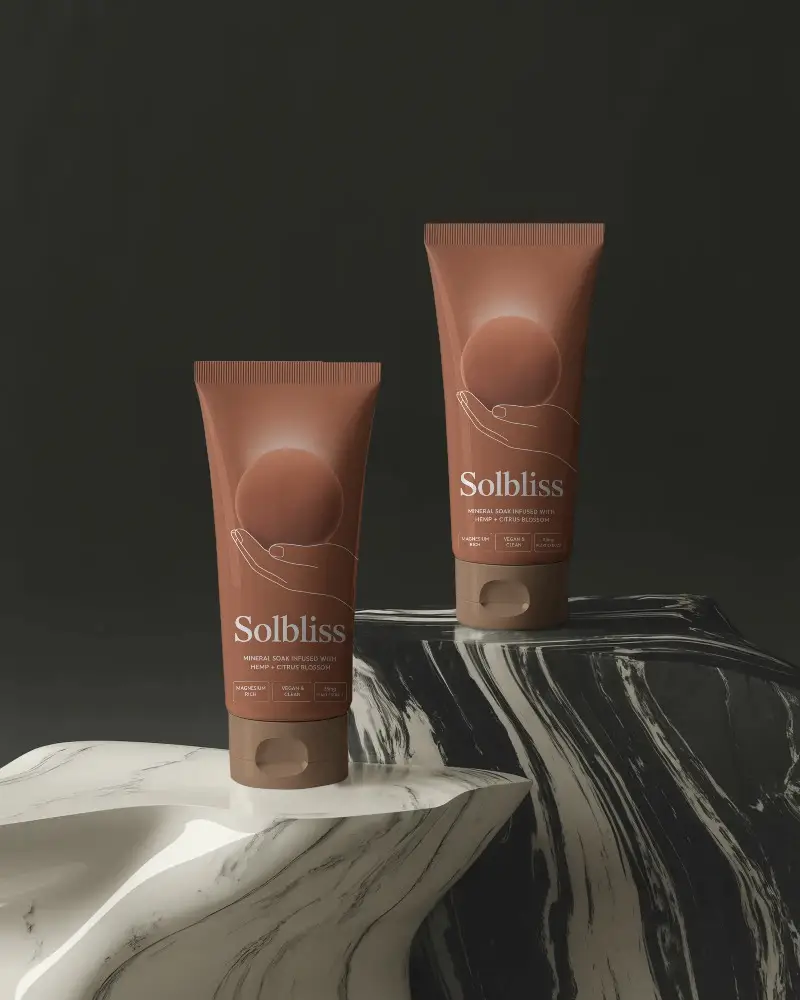 Blank Tube Mockup For Personal Care Cream Packaging Presentation And Branding Product