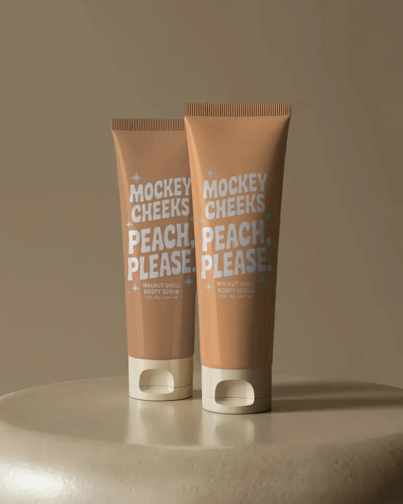 Realistic Blank Tube Mockup Template For Lotion Cream Or Gel Branding Design