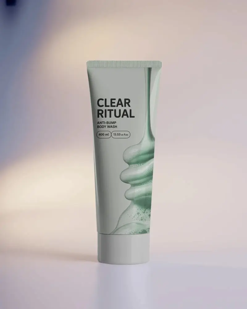 Sleek Cosmetic Tube Mockup For Beauty Product Packaging Display Presentation