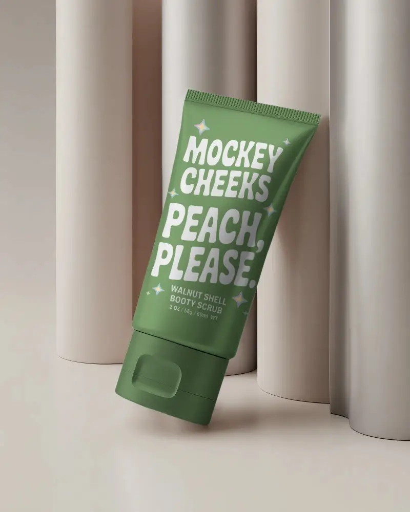 Sleek Modern Plastic Tube Mockup For Lotion Cream Or Personal Care Product Presentation