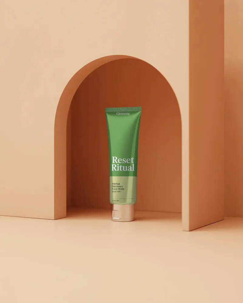 Sleek Cosmetic Tube Mockup For Branding And Packaging Design Presentations