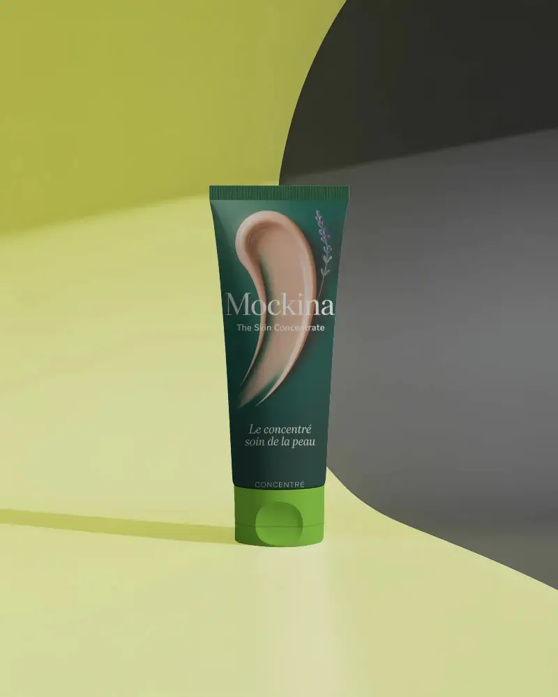 Cosmetic Squeeze Tube Mockup For Skincare And Beauty Product Packaging Design