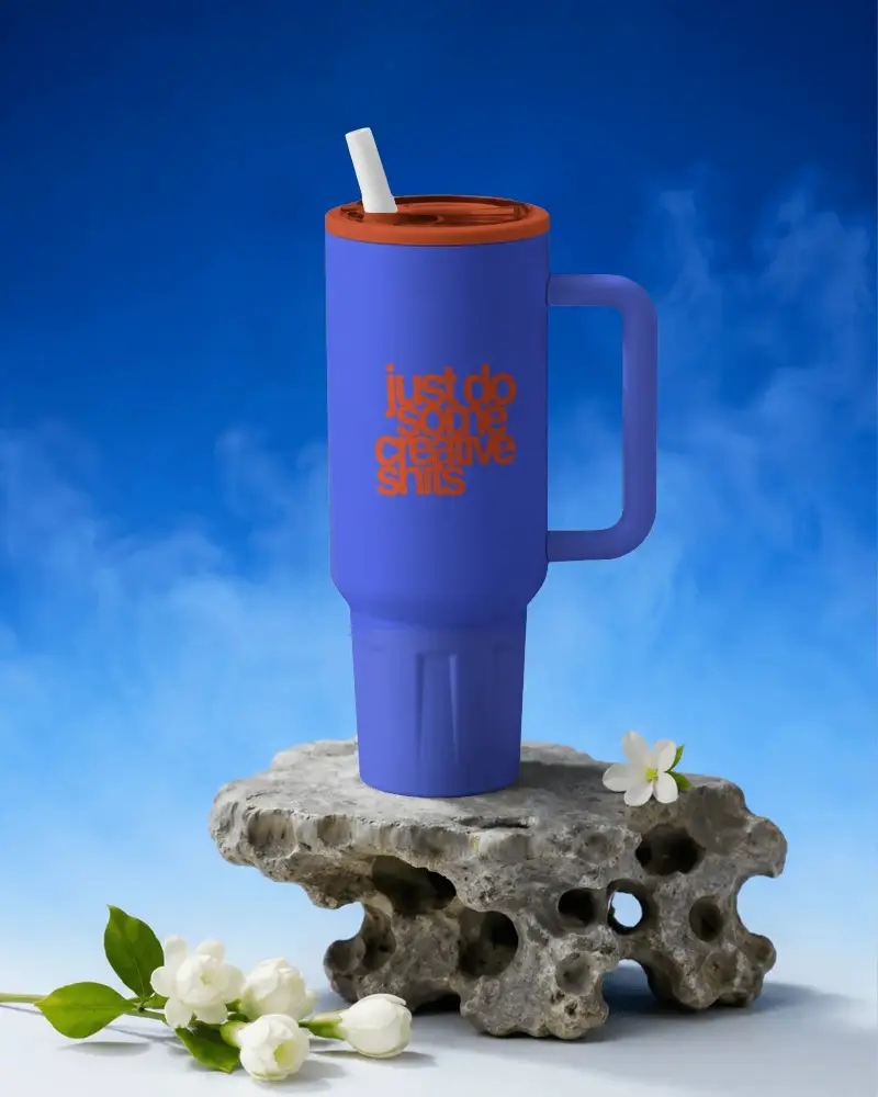 Spillproof Thermal Tumbler With Lid And Straw Ideal For Road Trips And Office Use