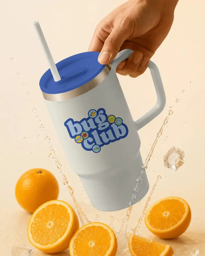 Spill Proof Tumbler Mockup With Removable Lid And Reusable Straw For Easy Drinking