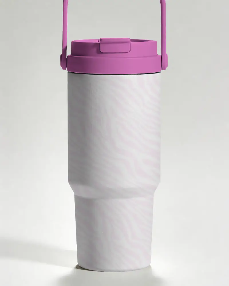 Portable Travel Tumbler Mockup With Leakproof Lid For Hot And Cold Beverages On The Go