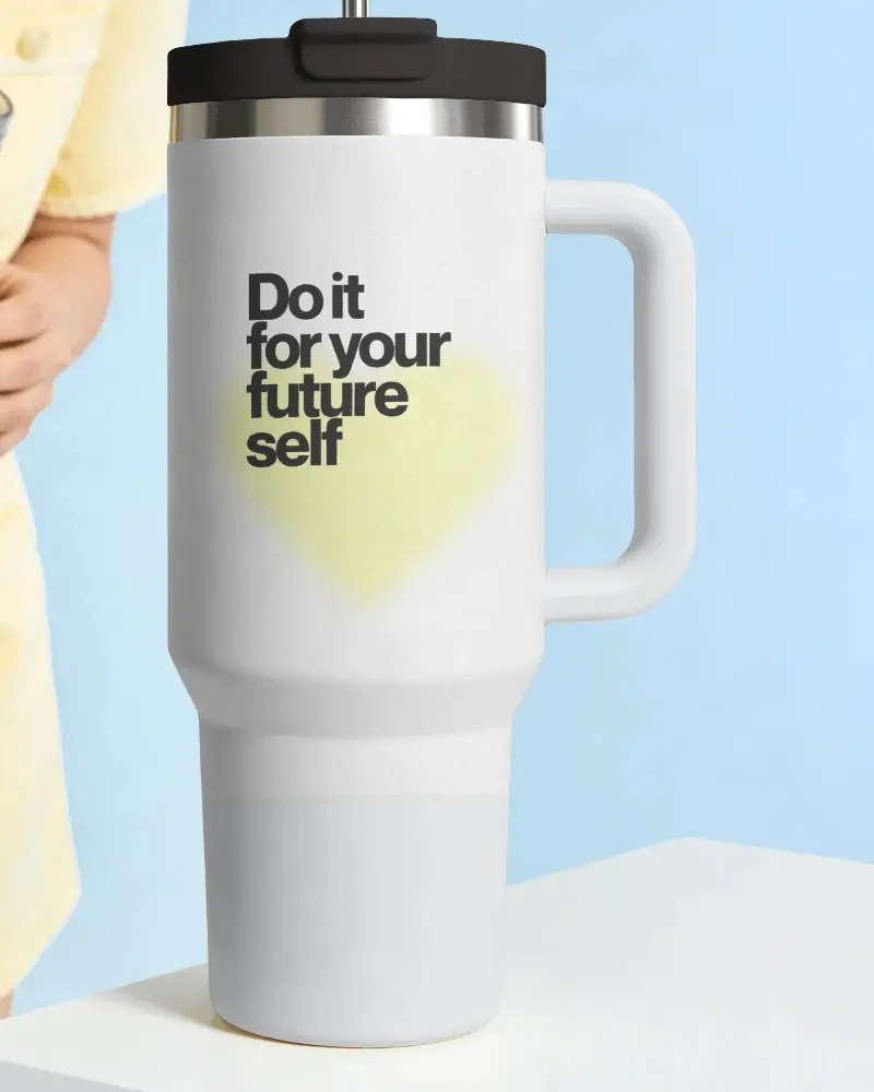 Insulated Travel Mug With Handle For Hot Cold Drinks Perfect For Outdoor And Office Use