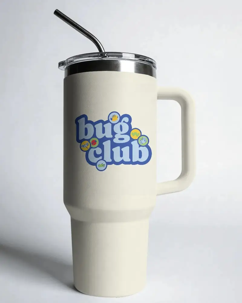 Insulated Travel Tumbler With Handle And Stainless Steel Straw For Hot Cold Beverages