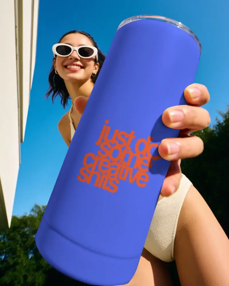 Insulated Tumbler Mockup For Personalized Drinkware Design Showcase And Promotions