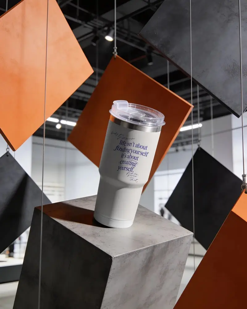 Sleek Modern Tumbler Mockup Perfect For Custom Branding And Personalized Gifts