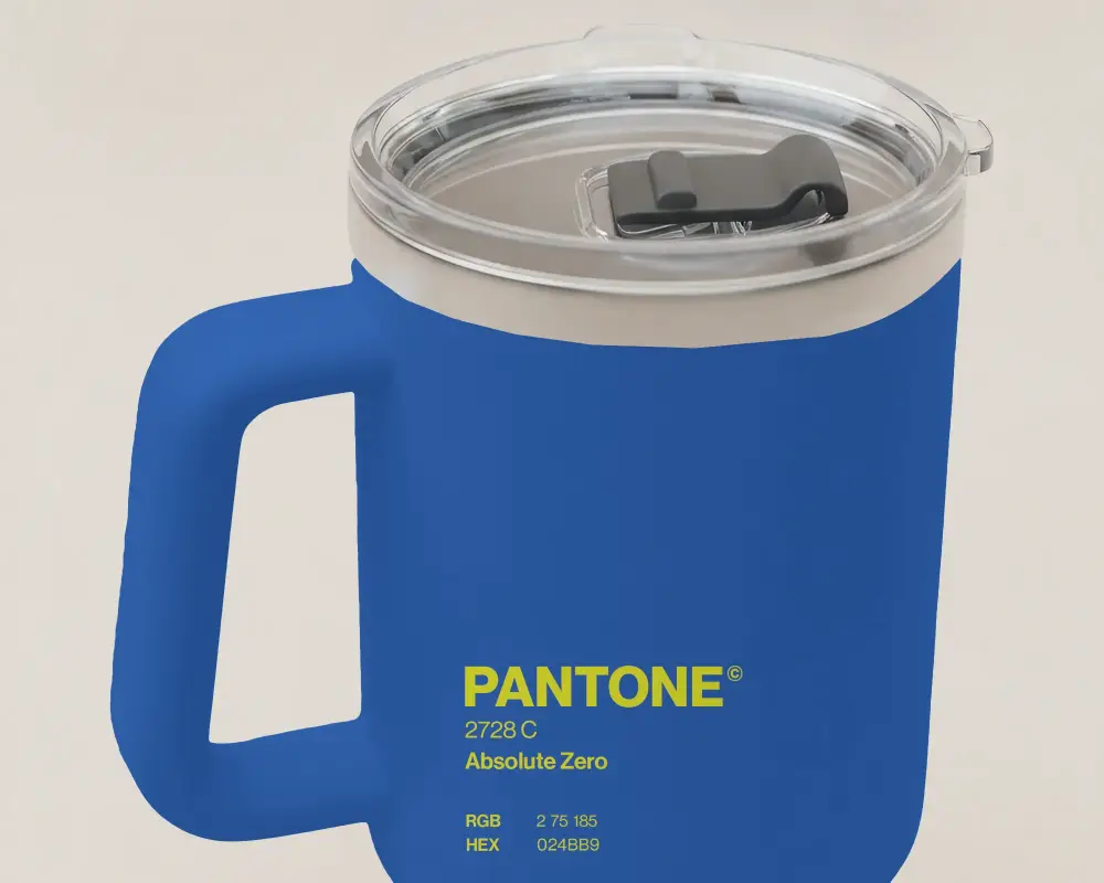 Insulated Travel Tumbler Mockup With Leakproof Lid And Ergonomic Handle For Easy Grip