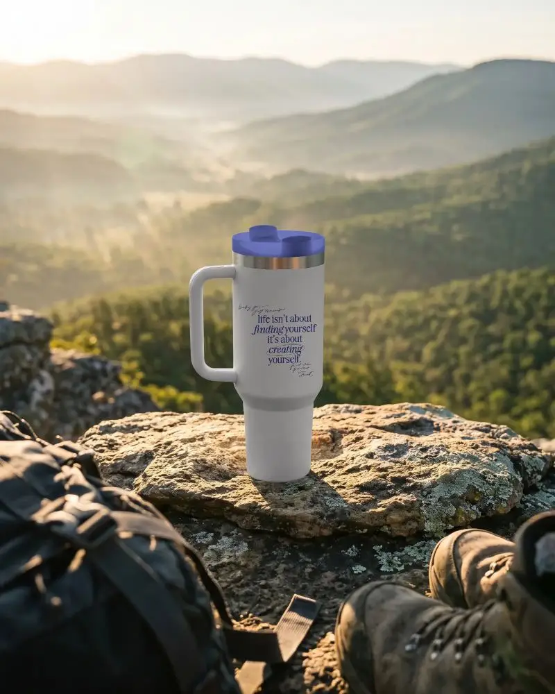 Portable Tumbler Mockup With Secure Lid Designed For Hot And Cold Beverages On The Go