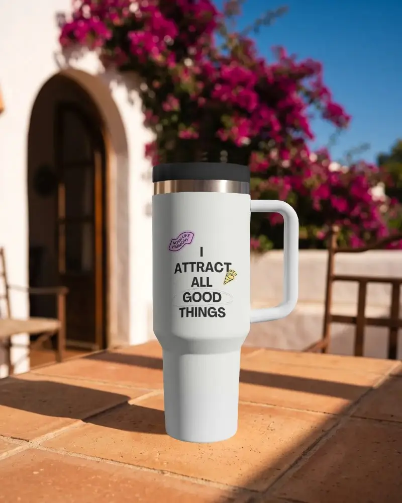 Stainless Steel Tumbler Mockup Perfect For Custom Branded Coffee Or Tea Drinks