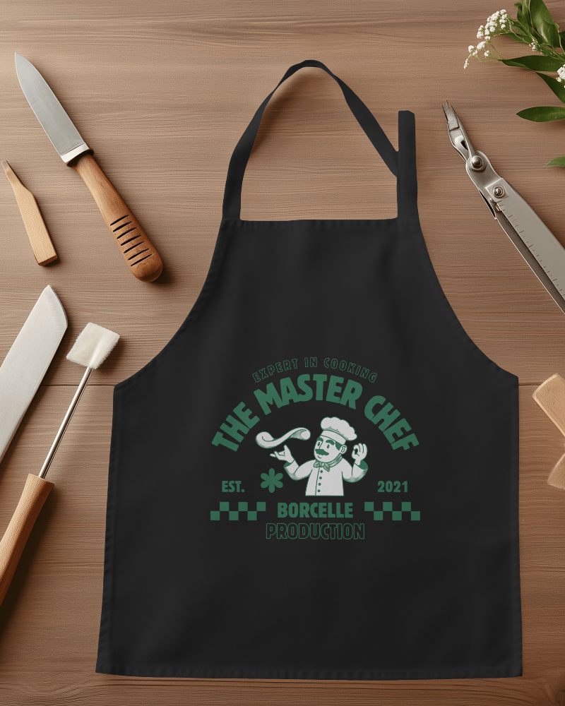 Cooking Expert Apron Mockup Master Chef Design