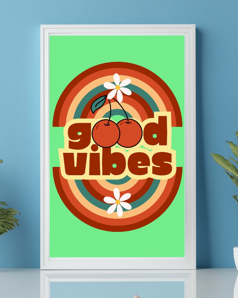 Bright Orange Frame Mockup With Satin Drapes And Minimalist Clean Design