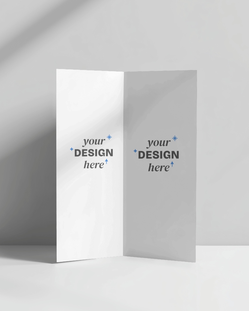 Brochure On Stand Mockup Optimize Your Advertising On A Professionally Styled Brochure