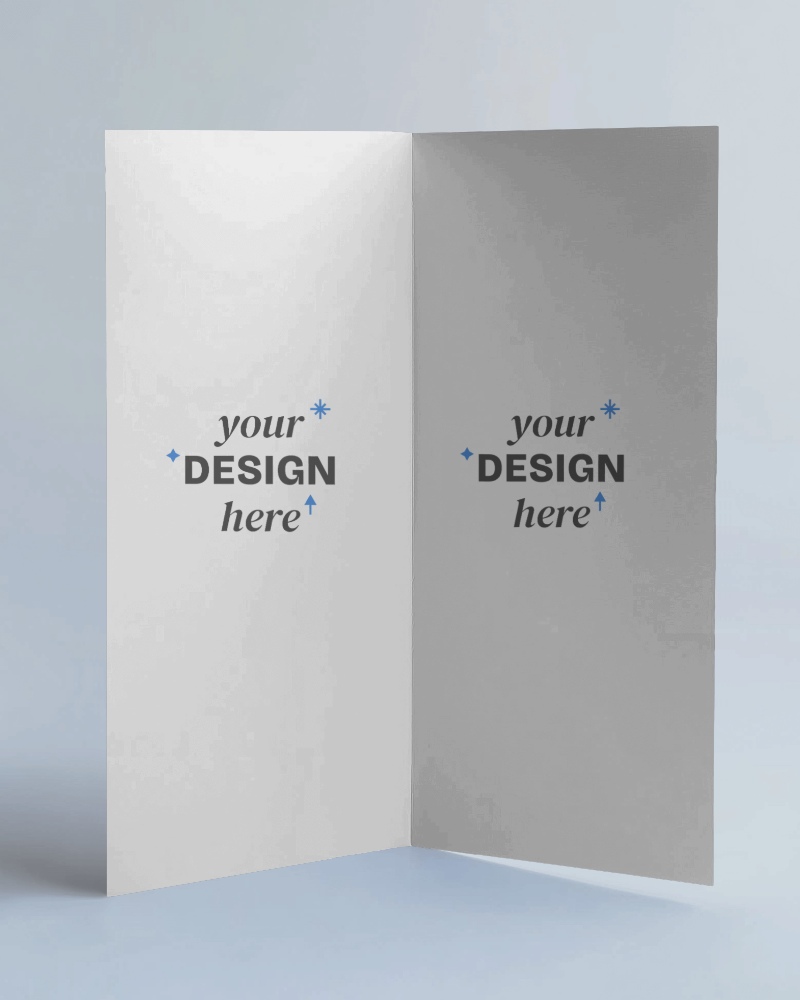 Open Brochure Display Mockup Your Design Here On A Professionally Presented Brochure