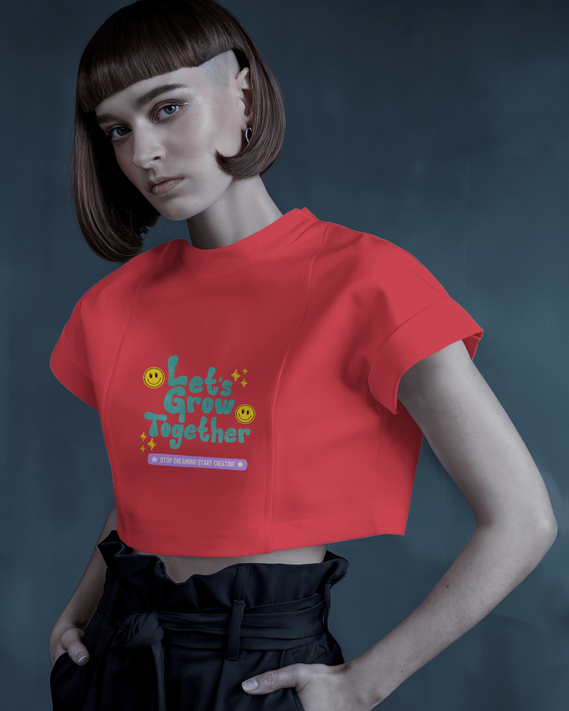 Urban Crop Top Mockup Trendy Outfit With A Modern And Cutting Edge Fashion Statement