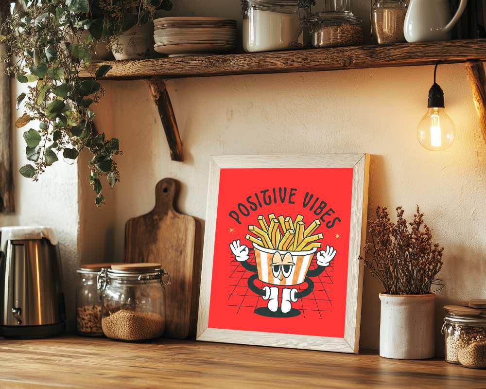 Elegant Kitchen Frame Background Mockup Modern Cuisine With Subtle Lighting And Organic Elements 0108