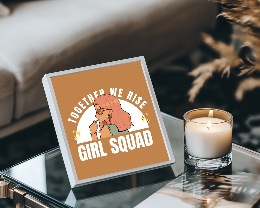 Frame Mockup Cozy And Warm Ambience With Soft Glowing Candles In Background 0110